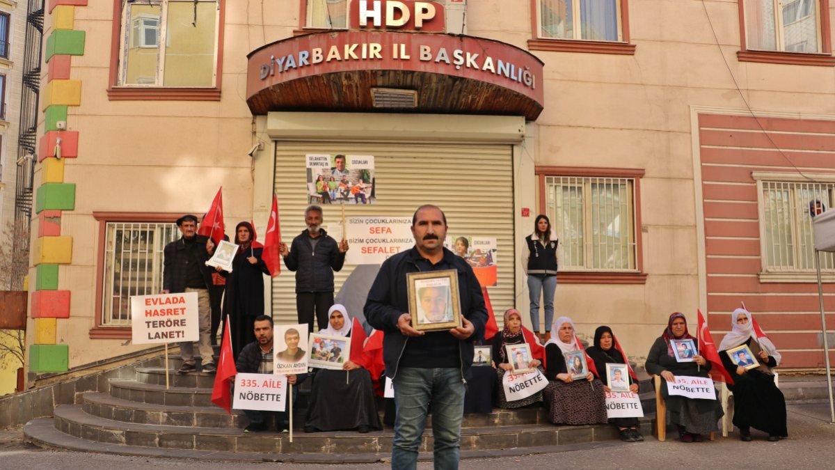 Diyarbakır'daki evlat nöbetinde aile sayısı 335 oldu