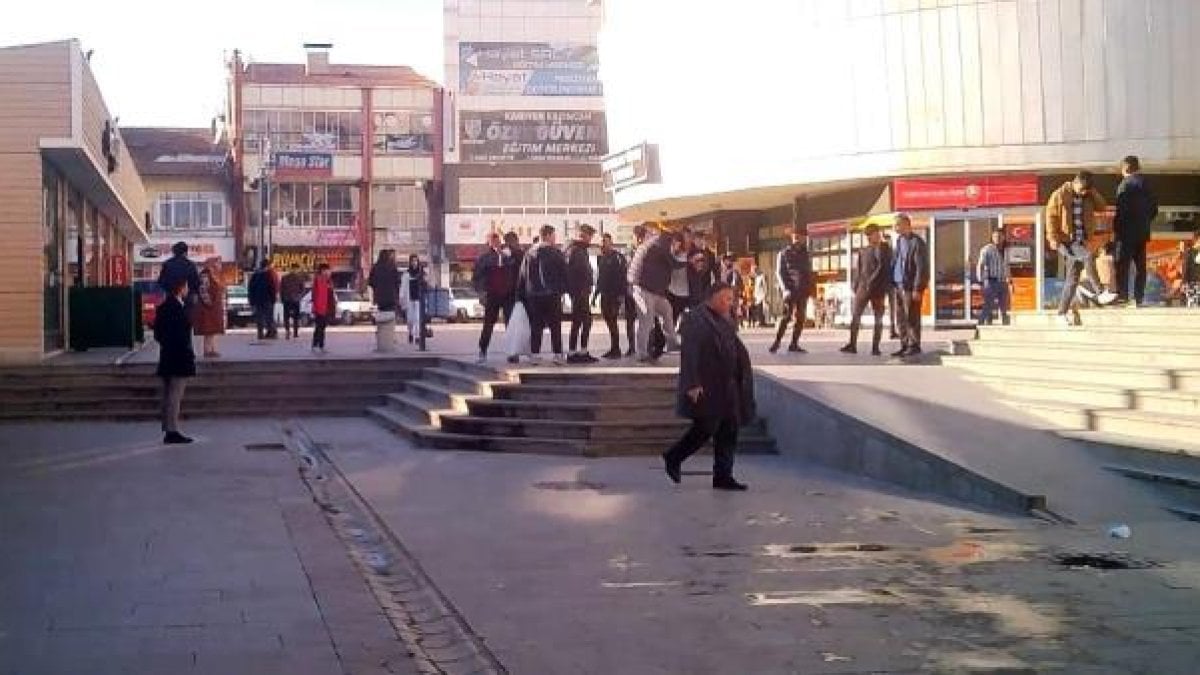 Erzincan’da gençlerin kavgası
