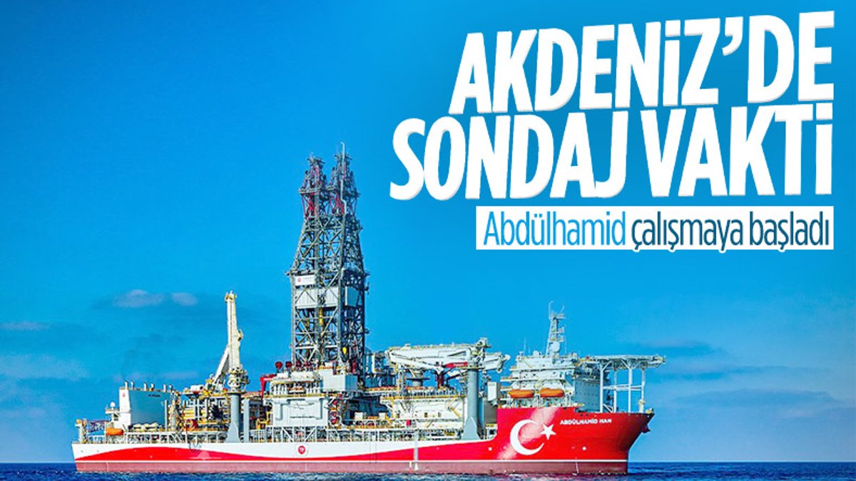 Abdülhamid Han gemisi, Akdeniz'de sondaja başladı