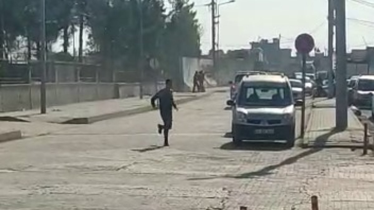 Mardin'de adliye önünde çatışma