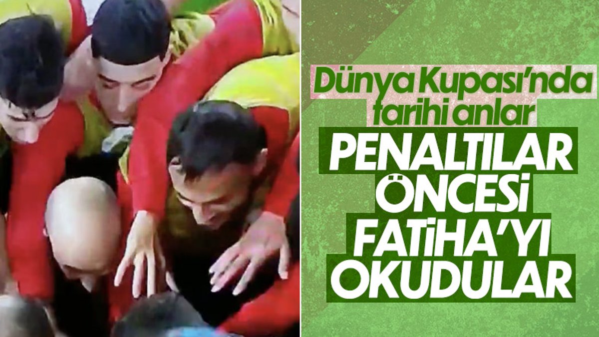 Faslı futbolcular, penaltılar öncesi Fatiha okudu