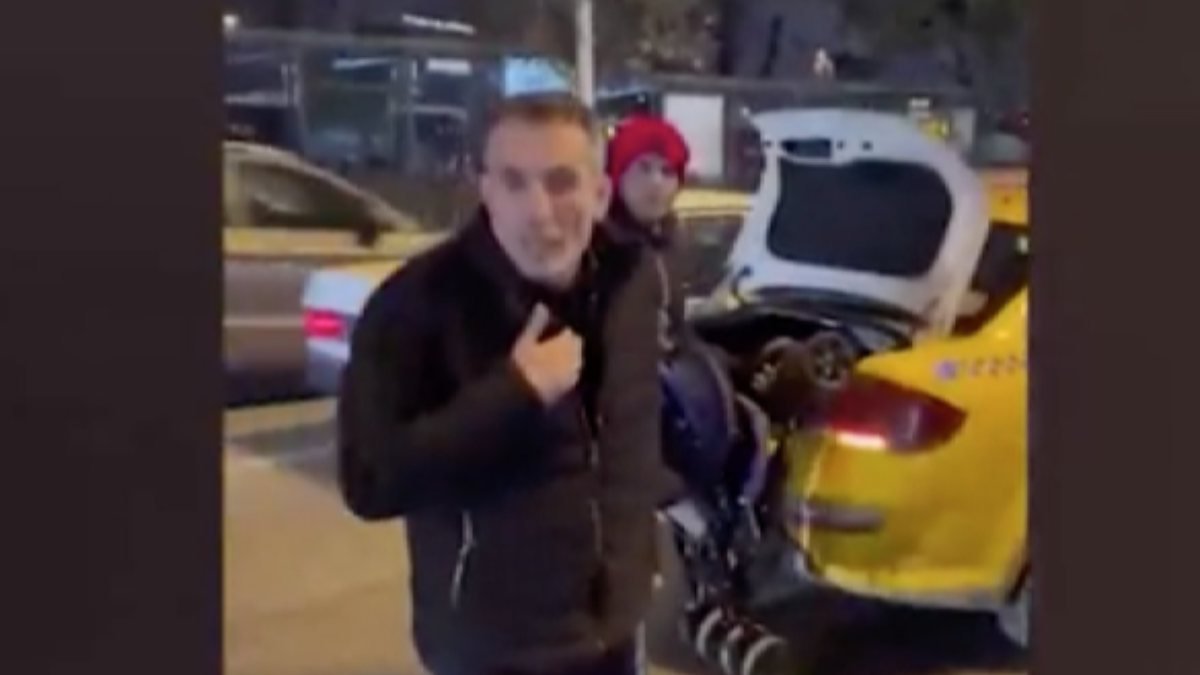 Beşiktaş'ta yolcu seçen taksiciye ceza kesildi 