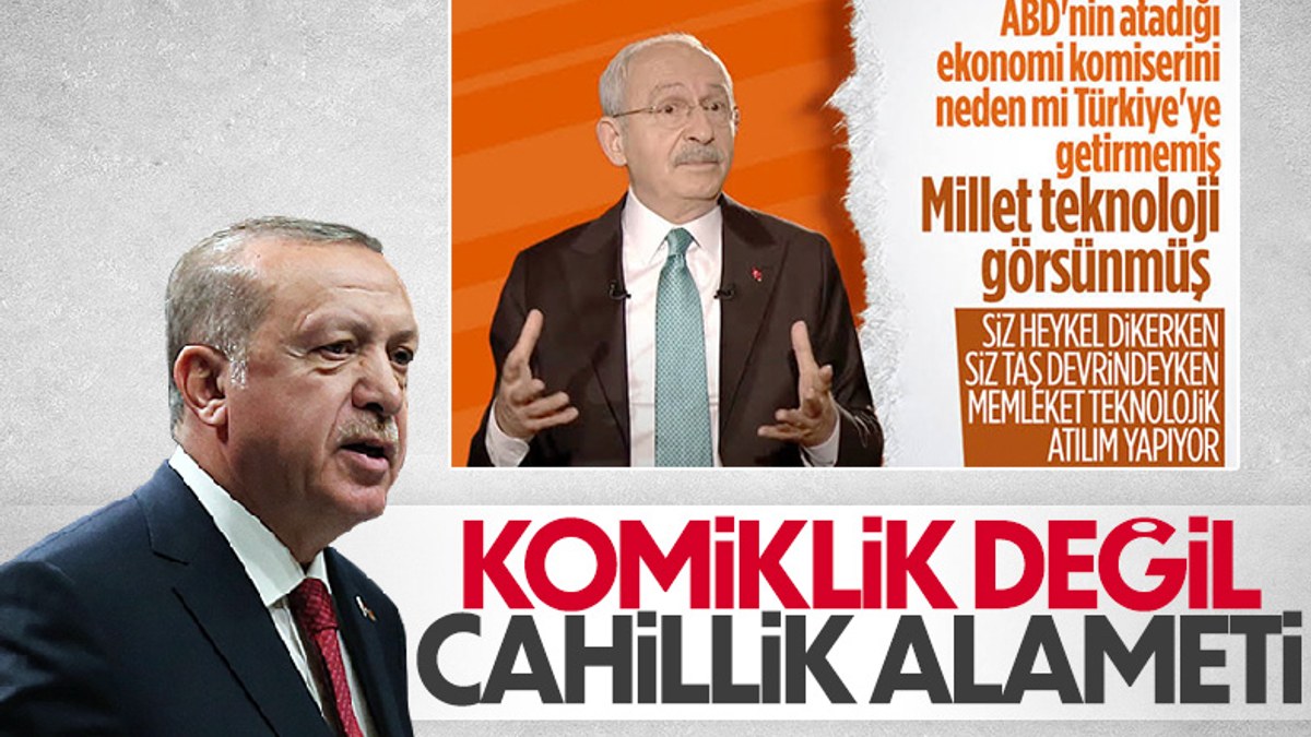 Cumhurbaşkanı Erdoğan: Yabancı komiserin konuşmasını pazarlamak cahillik alametidir
