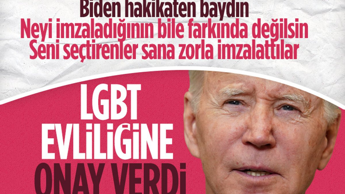 Joe Biden, eşcinsel evlilikleri koruma tasarısını imzaladı