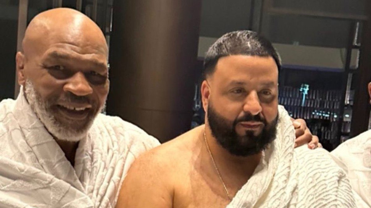 GÖZYAŞLARINI TUTAMADI! DJ Khaled, Mike Tyson ile gittiği Kabe’de gözyaşlarına hakim olamadı! 