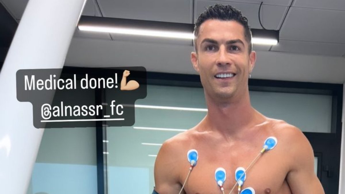 Cristiano Ronaldo, sağlık kontrolünden geçti