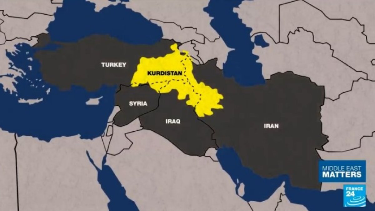 Fransız kanalında küstah Türkiye haritası