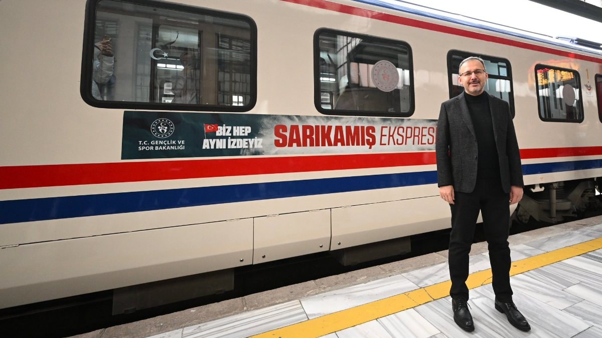 Mehmet Kasapoğlu Sarıkamış anması için Doğu Ekspresi ile yola çıktı