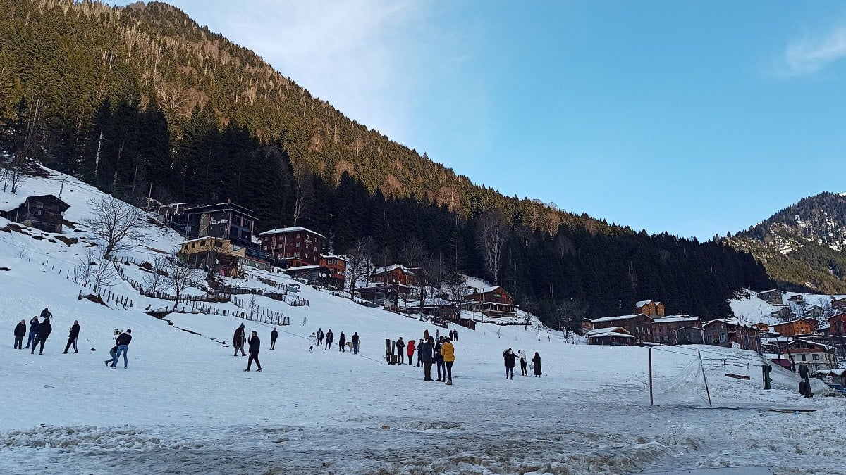 Ayder Yaylası'nda kış turizmi canlandı