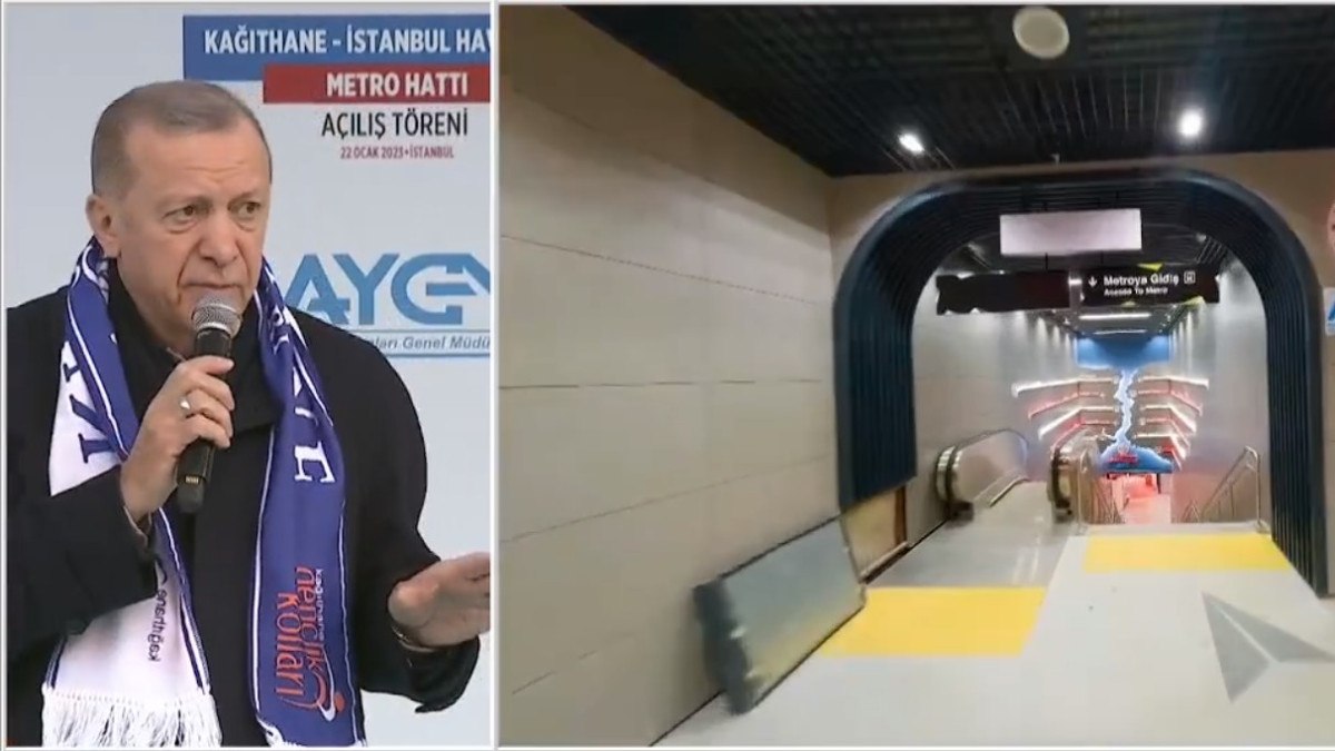 Cumhurbaşkanı Erdoğan'dan muhalefete metro tepkisi