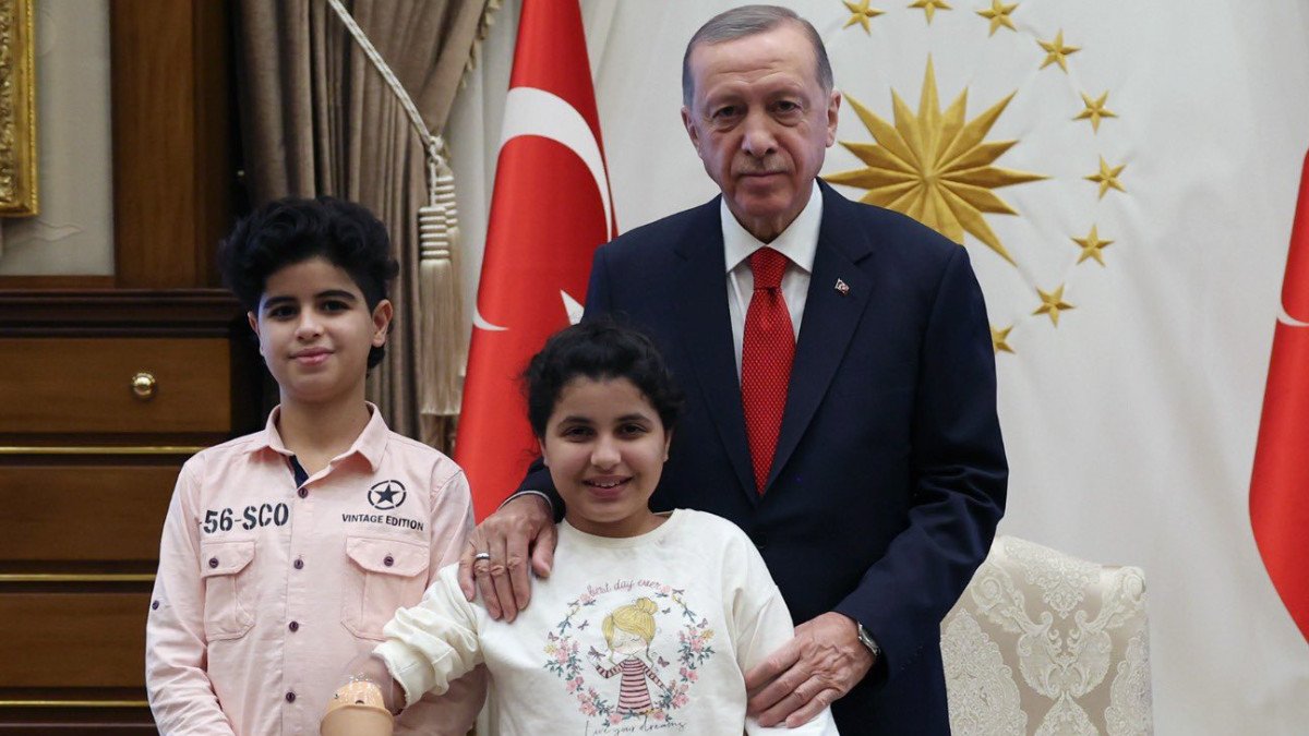 Cumhurbaşkanı Erdoğan, Filistinli kardeşleri ağırladı