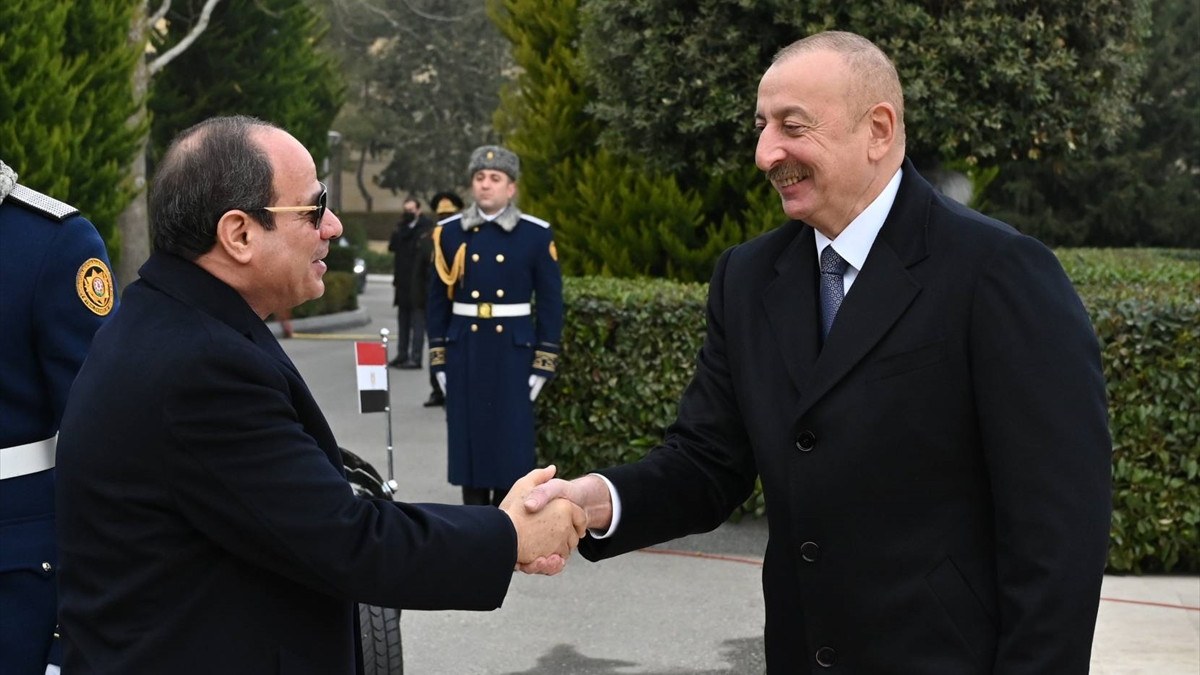 Mısır Cumhurbaşkanı Abdulfettah es-Sisi Azerbaycan'da