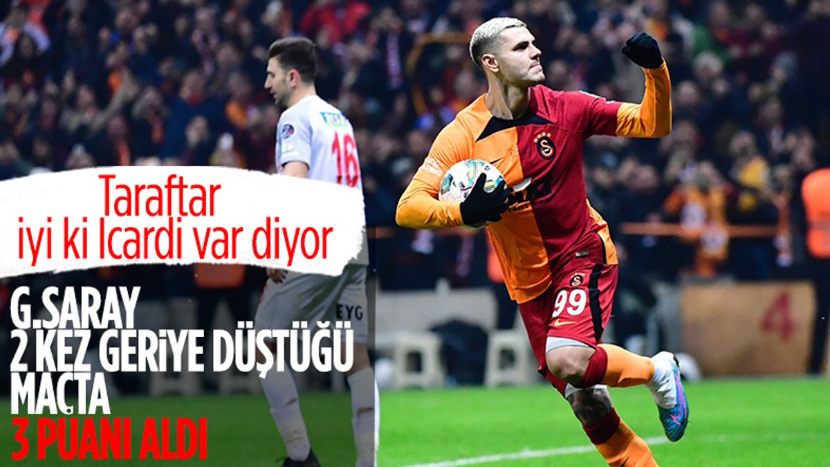 Galatasaray, geriye düştüğü maçta Ümraniyespor'u mağlup etti