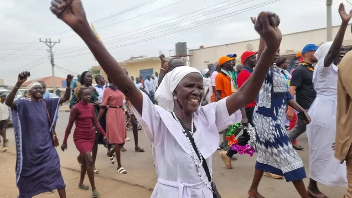 Güney Sudan'da Papa Francis'i görmek için 9 gün yürüdüler