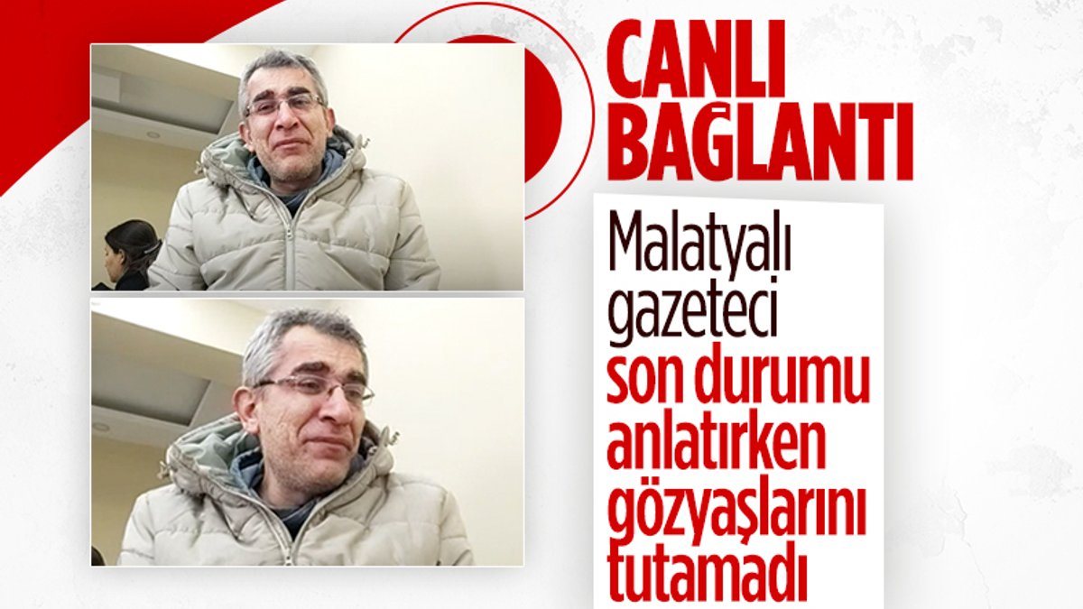 Malatyalı gazeteci depremi anlatırken ağladı