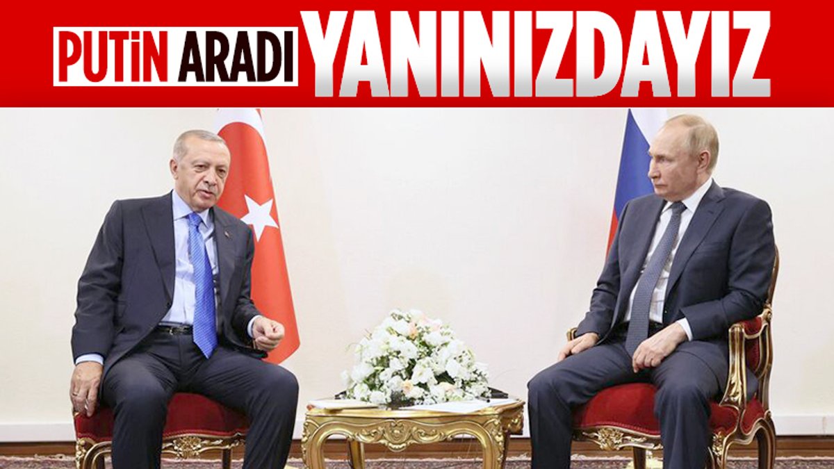 Vladimir Putin, deprem sonrası Cumhurbaşkanı Erdoğan'la görüştü