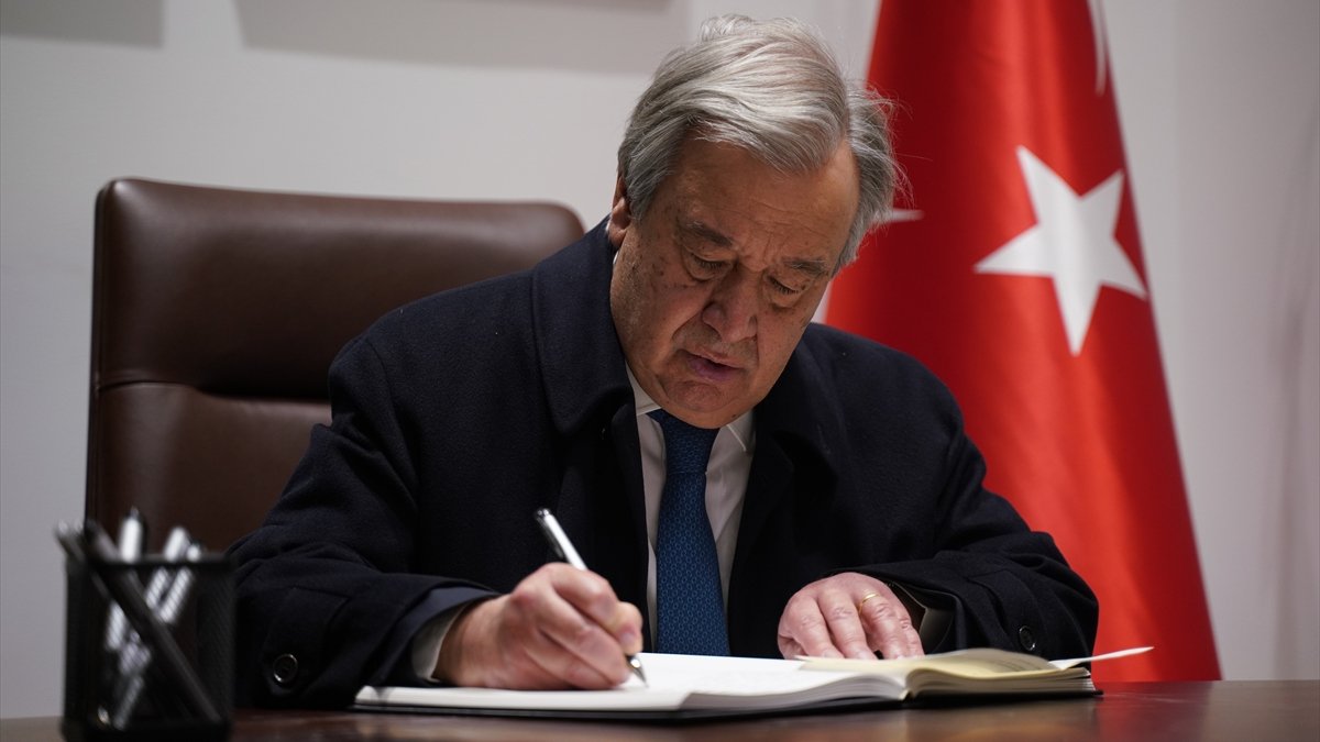 BM Genel Sekreteri Antonio Guterres: Türkiye insanı ile dayanışmamız tam