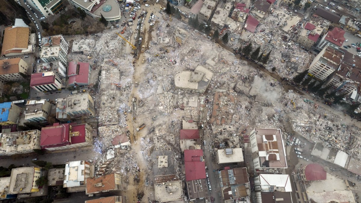 Kahramanmaraş'ta depremin merkez üssü Pazarcık'ta arama kurtarma çalışmaları tamamlandı