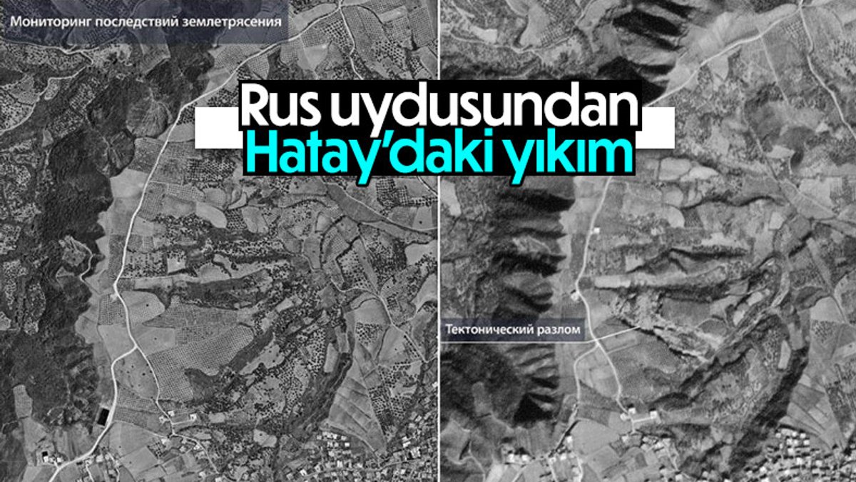 Rusya, depremin Tepehan'da yol açtığı yarığı uzaydan görüntüledi