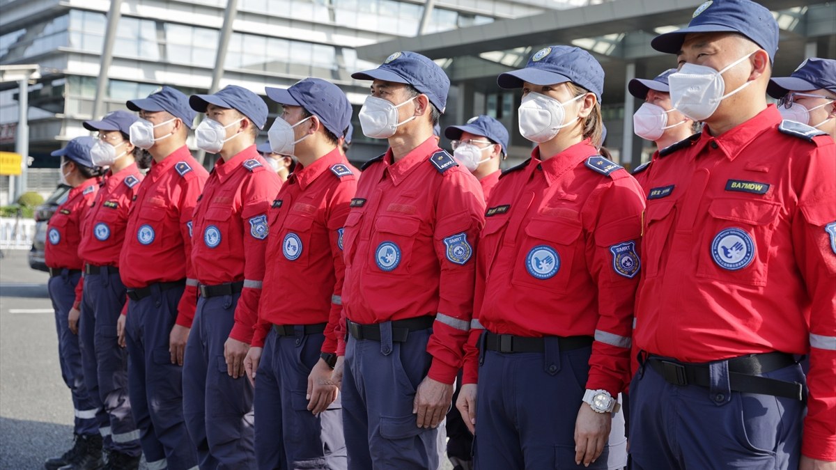 Çin'den yeni arama kurtarma ekibi Hatay'a geldi