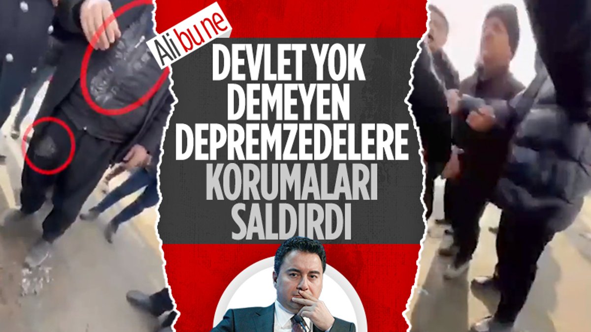 Kahramanmaraş'ta Ali Babacan’ın korumaları depremzedeleri darbetti