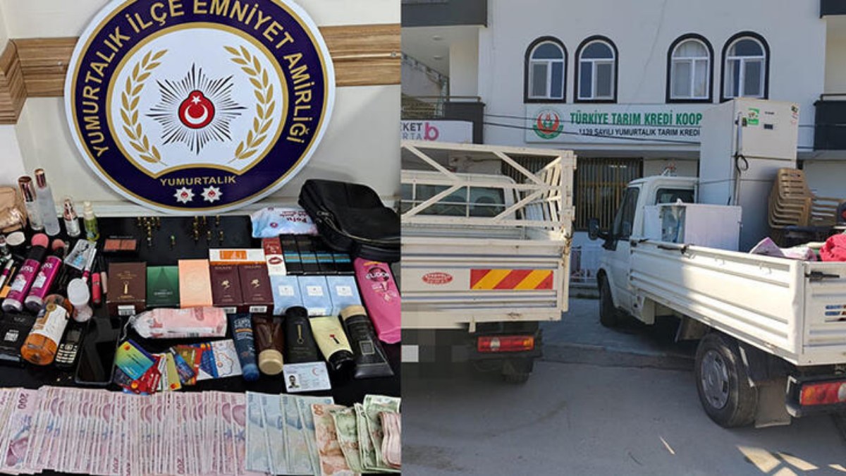 Hatay'da 2 kamyonet ve malzeme çalan hırsız, Adana'da yakalandı