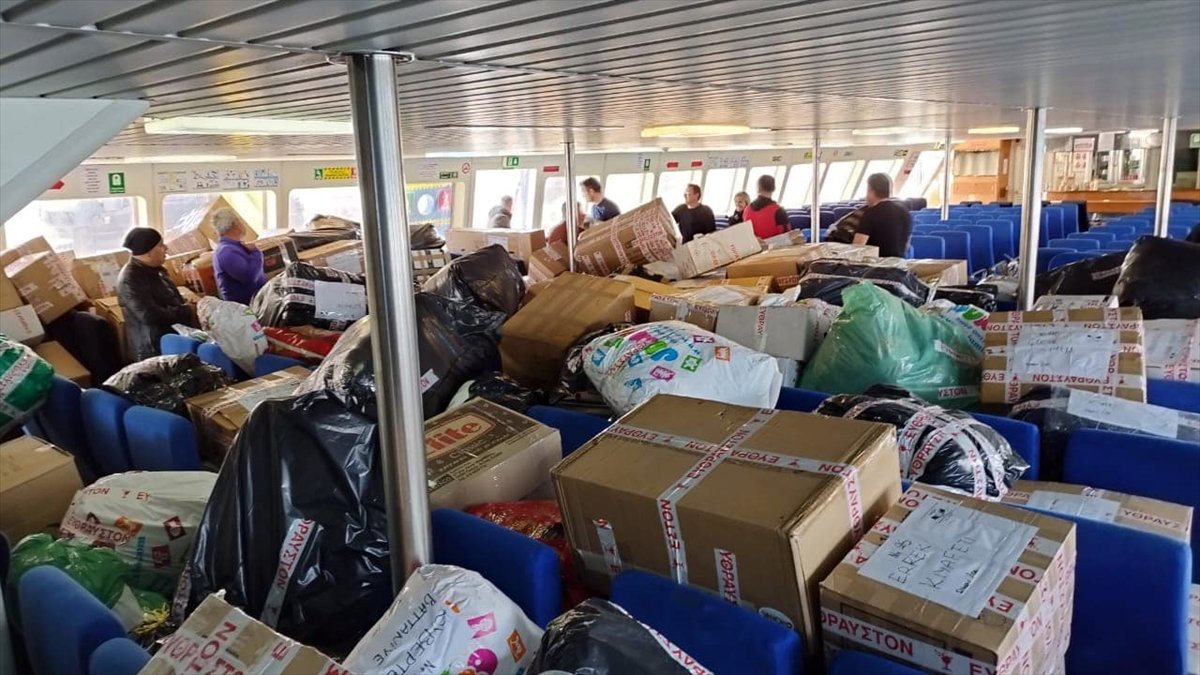 Rodos Adası'ndan depremzedelere yardım gönderildi