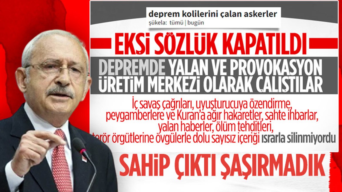 Kemal Kılıçdaroğlu Ekşi Sözlük'e sahip çıktı