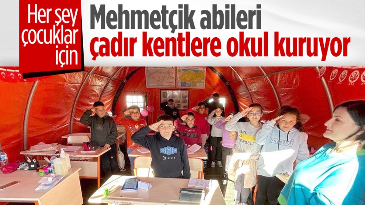 Afet bölgesinde çocuklar için 'Mehmetçik Okulları' kuruluyor