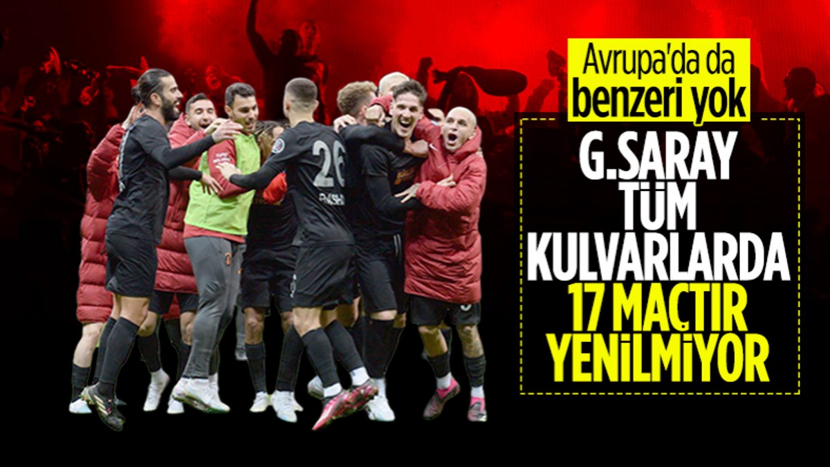 Galatasaray'ın yenilmezlik rekorunun Avrupa'da da benzeri yok