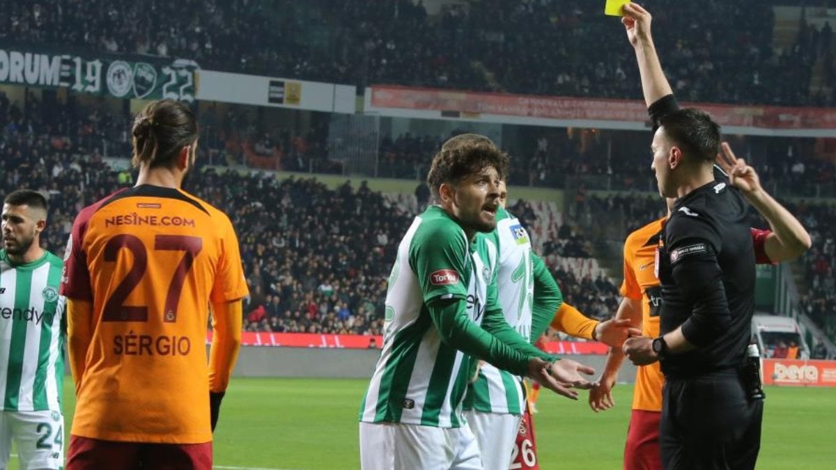 Konyasporlu Ahmet Oğuz'dan Galatasaray maçına ilişkin kırmızı kart itirafı