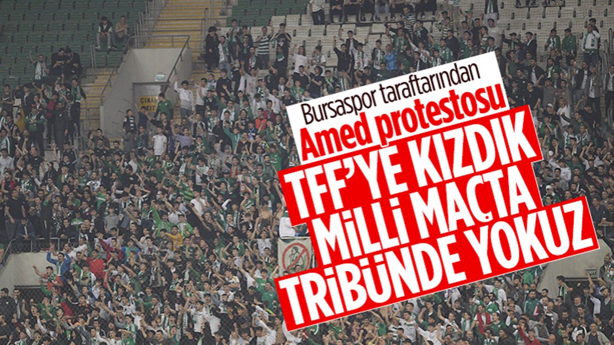 Bursa taraftarından milli maç tepkisi: TFF ile diyaloğu reddediyoruz