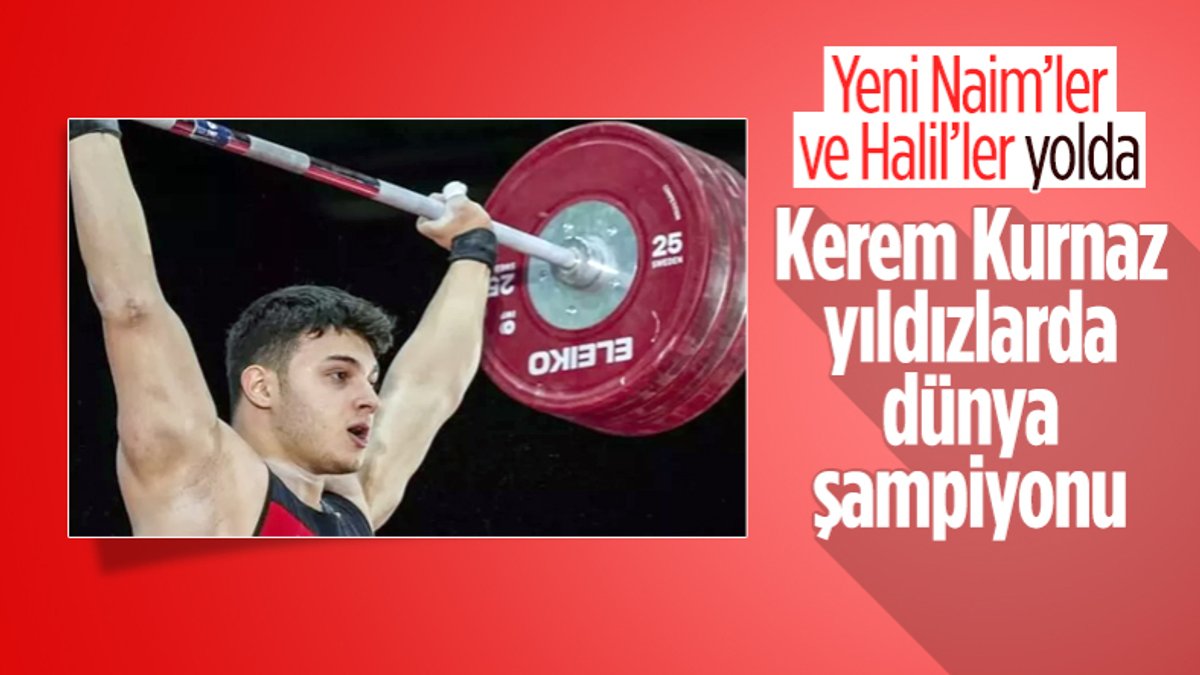 Genç halterci Kerem Kurnaz dünya şampiyonu