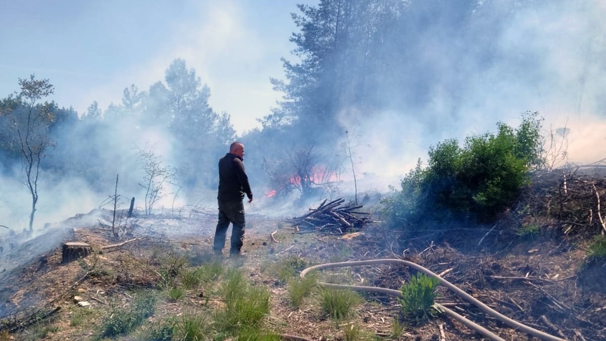 Muğla'da temizlik yapmak isterken ormanı yaktı