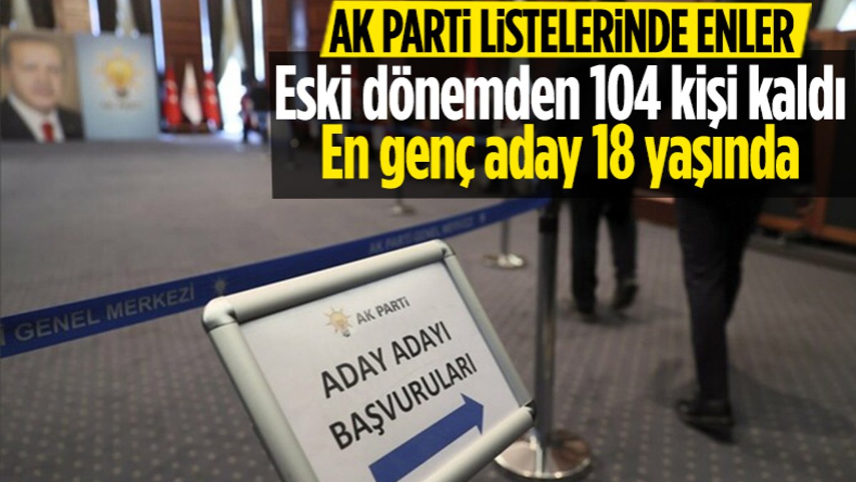 AK Parti'nin aday listesine ilişkin bilgiler
