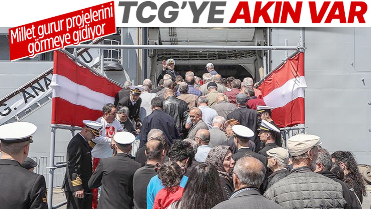 TCG Anadolu'ya yoğun ilgi! İlk gün 8 bin 720 kişi ziyaret etti