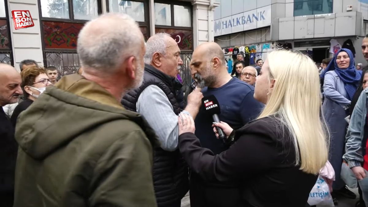 Samsun'da Ensonhaber röportajında sinirler gerildi