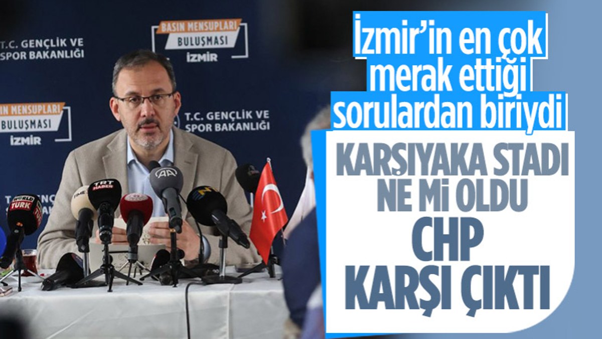 Mehmet Kasapoğlu, İzmir Belediyesi'nin Karşıyaka Stadı'na engel olduğunu söyledi