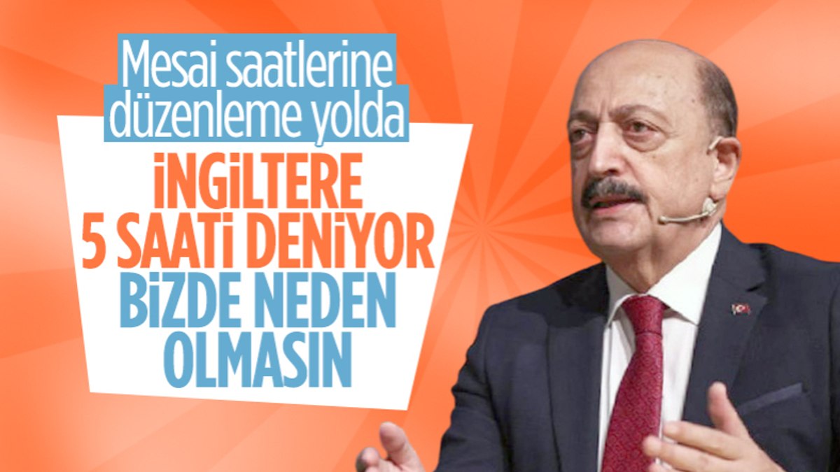 Çalışma Ve Sosyal Güvenlik Bakanı Vedat Bilgin: Çalışma Saatlerini ...