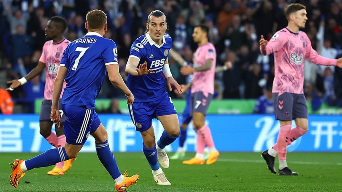Leicester City, Çağlar Söyüncü'nün gol attığı maçta Everton'ı geçemedi