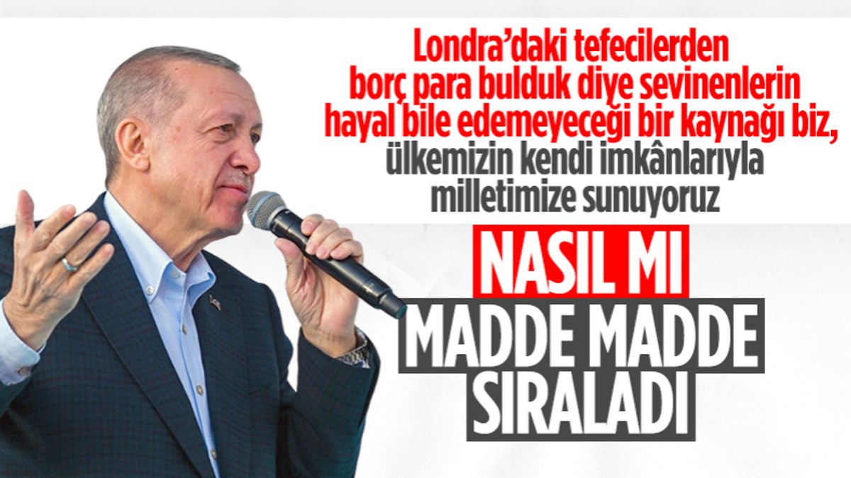 Cumhurbaşkanı Erdoğan Kılıçdaroğlu'na enerji yatırımlarıyla yanıt verdi