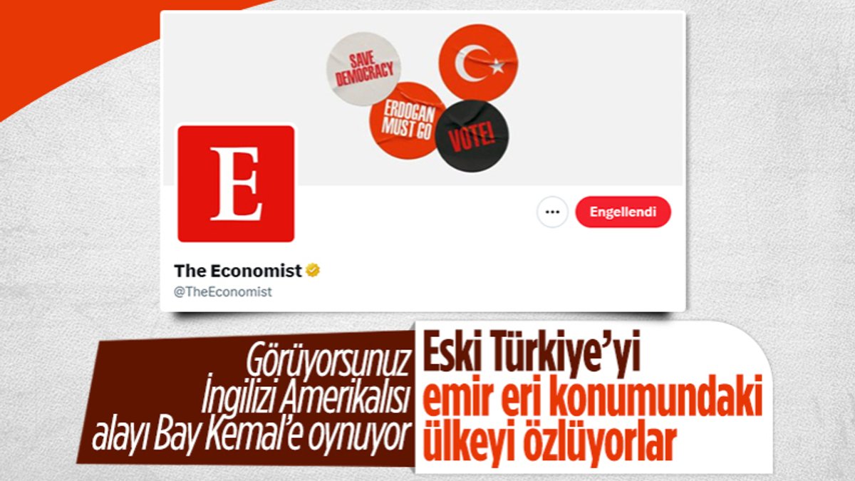 The Economist, Kemal Kılıçdaroğlu'na desteğini Twitter kapağına taşıdı