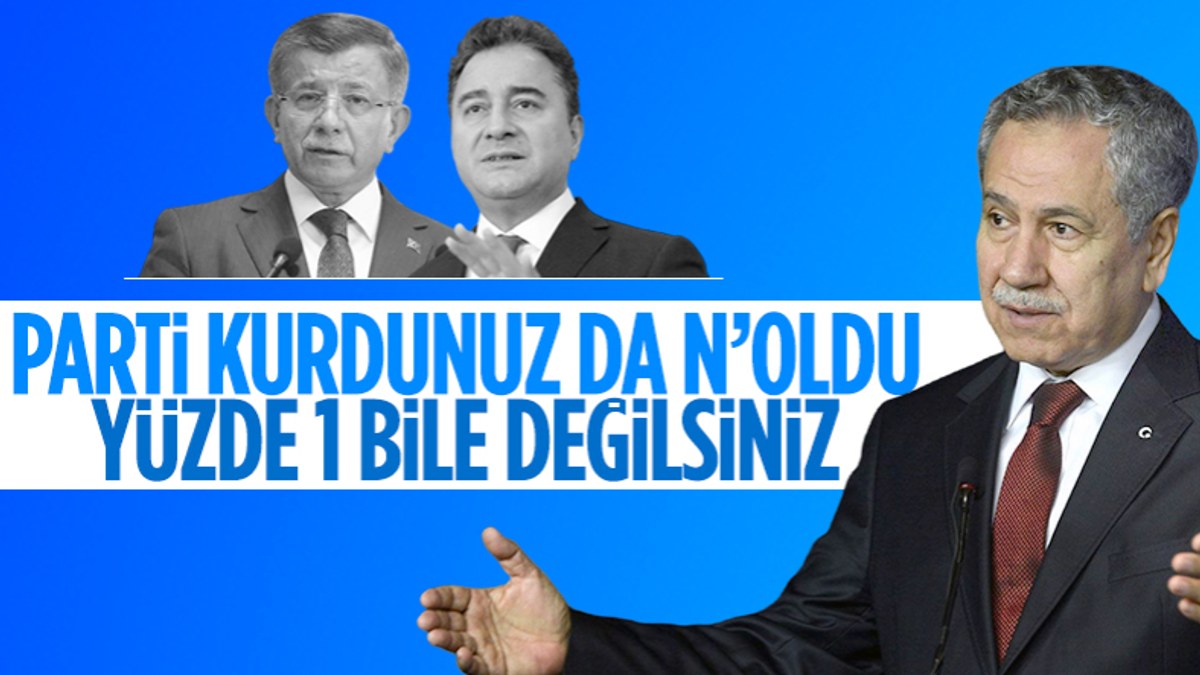 Bülent Arınç, AK Parti'den ayrılanları eleştirdi: Ben yaptım diyen arkadaşlar şimdi yüzde 1'i bile bulamıyor