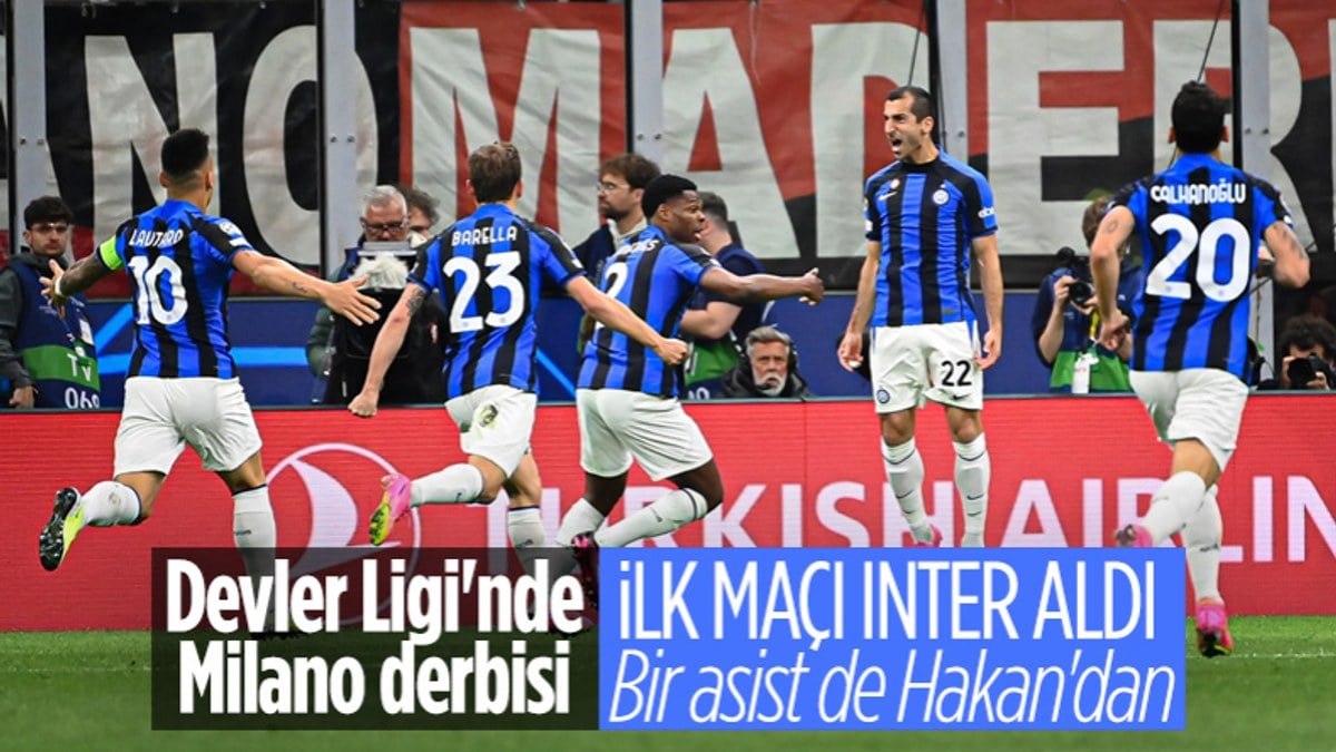 Şampiyonlar Ligi'nde Milano derbisi: İlk maçı Inter kazandı