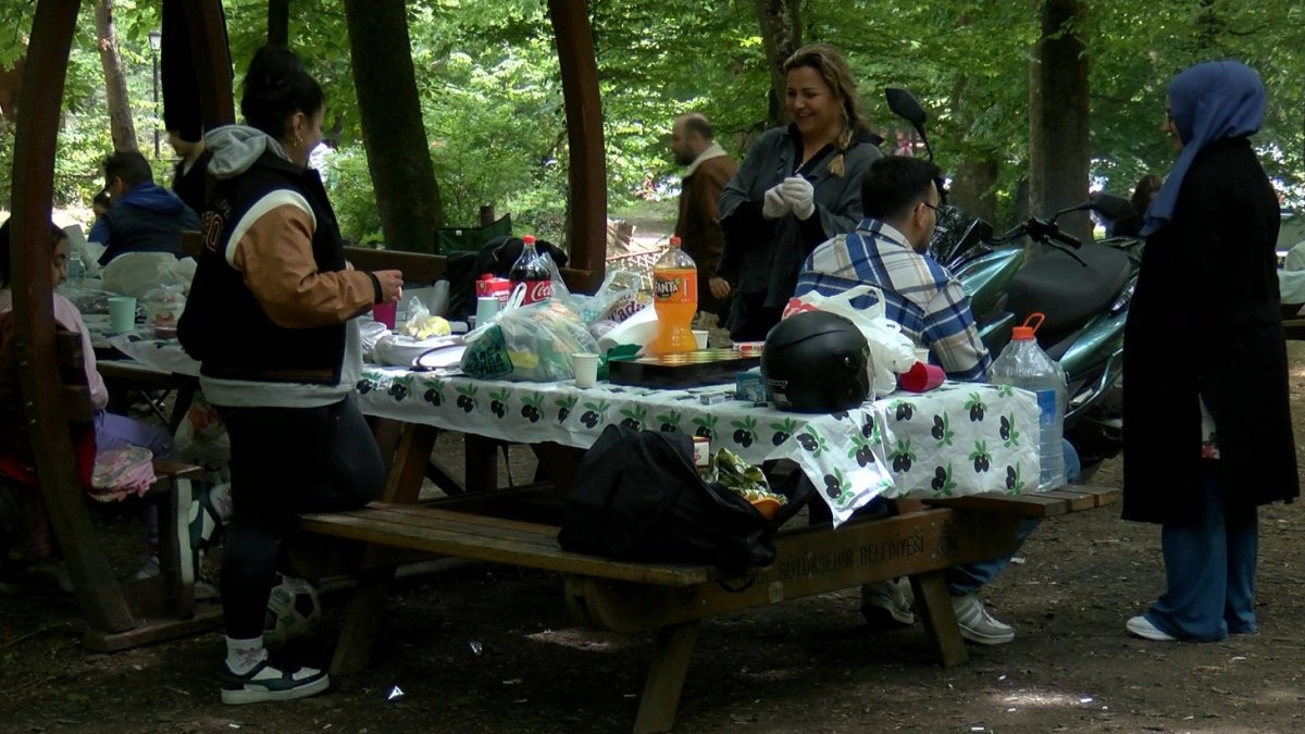 Oyunu kullananlar Belgrad Ormanı'nda piknik yaptı