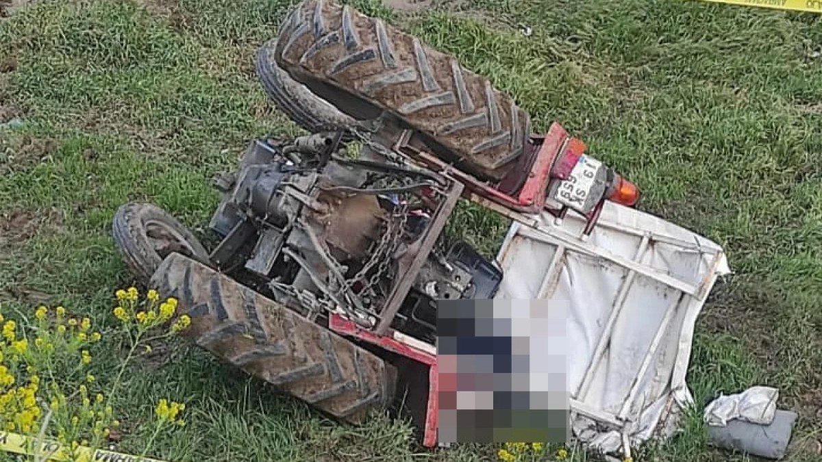 Çorum'da traktörün altında kalan sürücü hayatını kaybetti