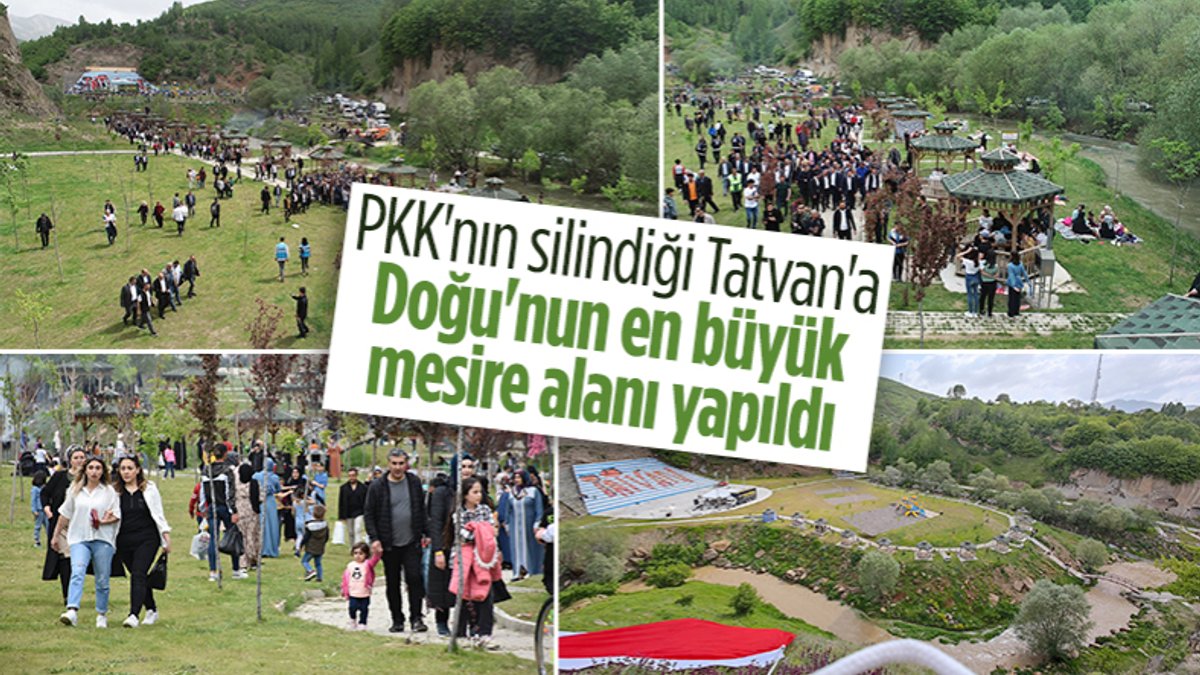 Terör örgütü PKK'nın temizlendiği Bitlis Tatvan'da Doğu'nun en büyük mesire alanı hizmete açıldı