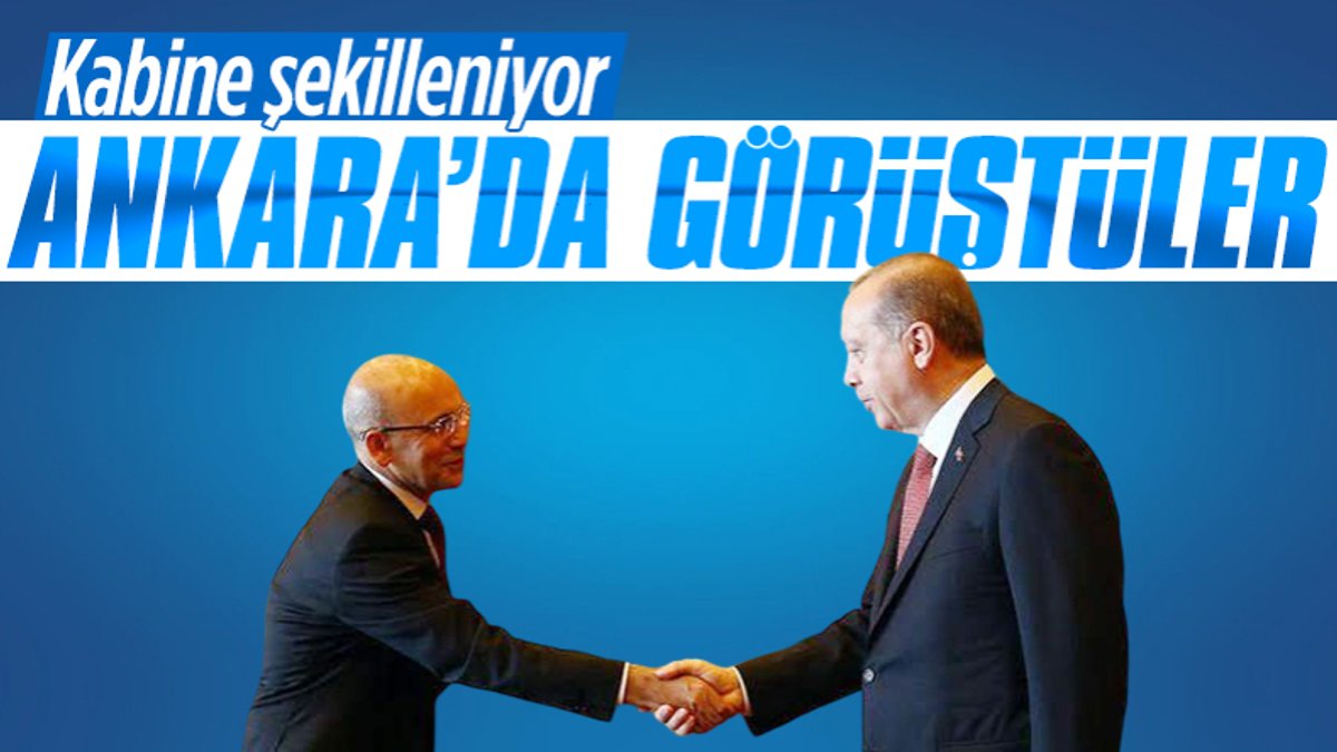 Cumhurbaşkanı Erdoğan, Mehmet Şimşek ile görüştü