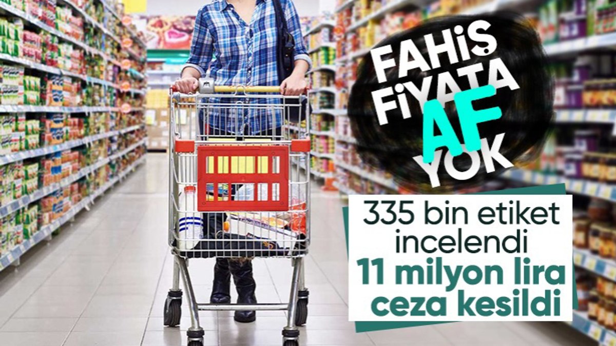 Ticaret Bakanlığı fahiş fiyata geçit vermiyor! 11 milyon 244 bin 727 lira idari para cezası