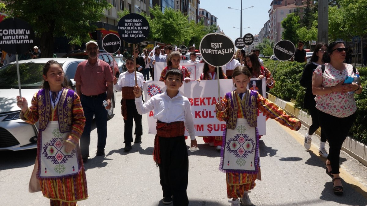 Çorum olaylarında hayatını kaybedenler için anma etkinliği düzenlendi